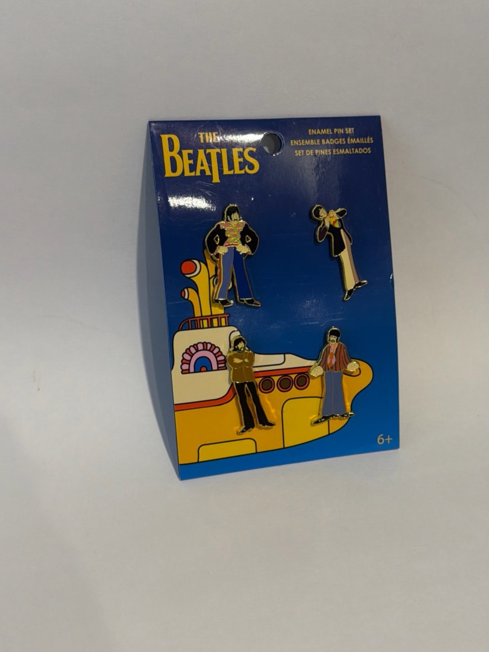 The Beatles Enamel Pin Set - Blue & Yellow Artwork